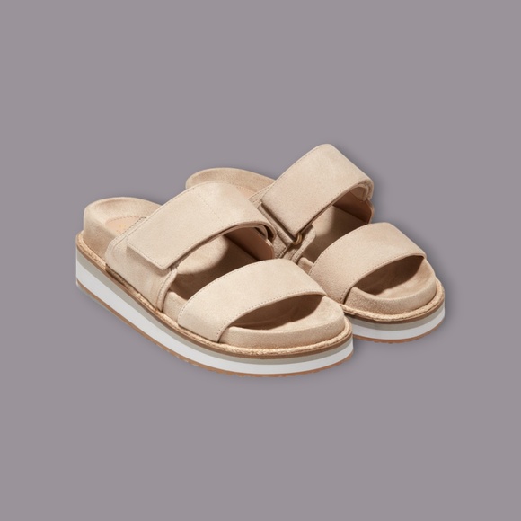 Womens Cole Haan Cloudfeel Slide Sandal, Sesame. W25215 - Picture 2 of 4